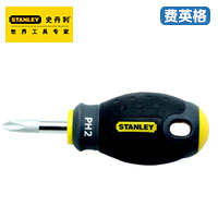 STANLEY三色柄十字螺丝批（短款）65-406-14