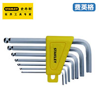 STANLEY7件套公制短柄球头内六角扳手STMT94551-8-23